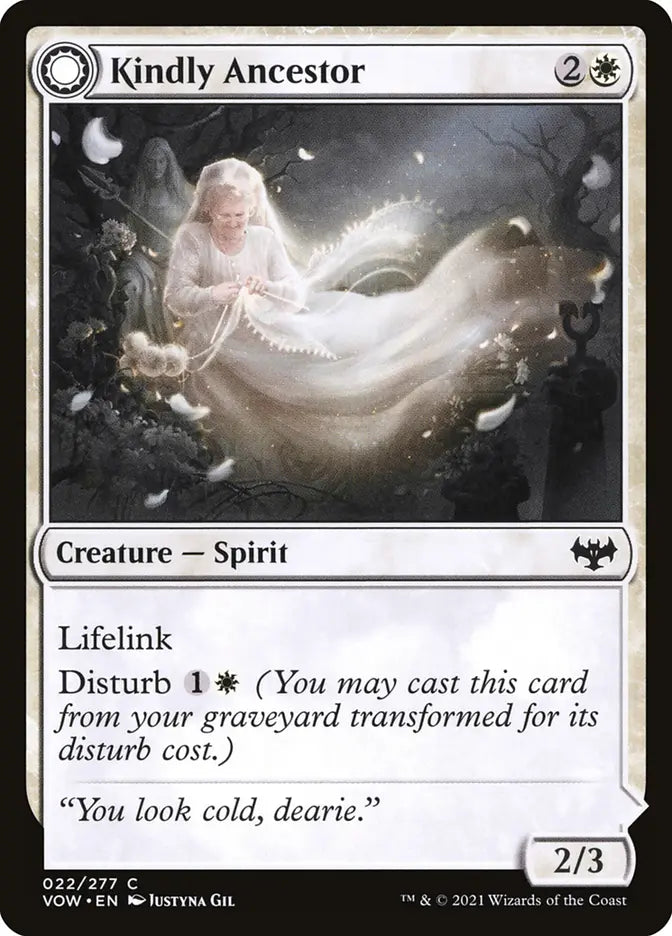 Kindly Ancestor // Ancestor's Embrace (Innistrad: Crimson Vow)