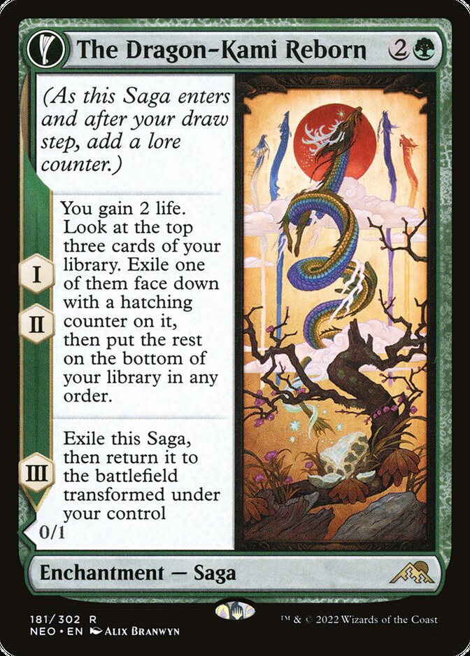 The Dragon-Kami Reborn // Dragon-Kami's Egg (Kamigawa: Neon Dynasty)