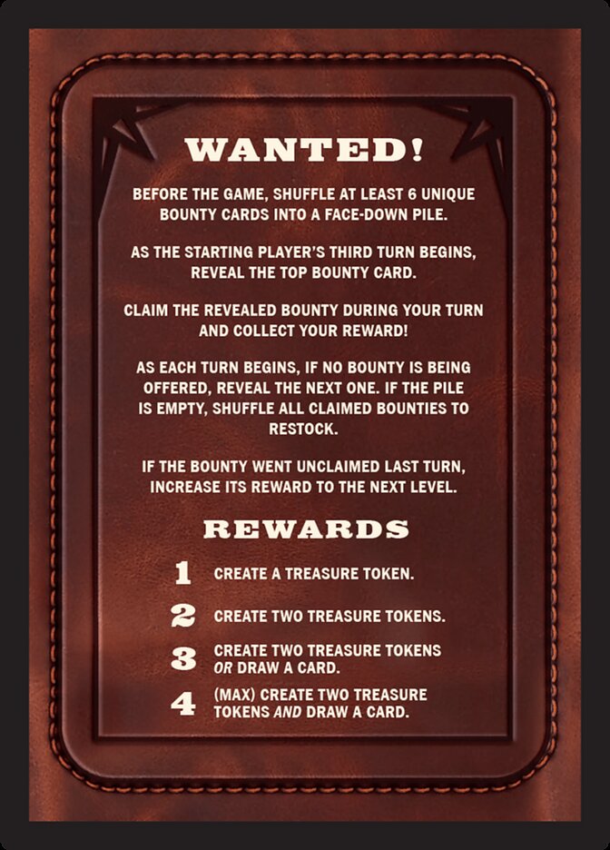 Bounty: Squeakers the Sly // Wanted! (Outlaws of Thunder Junction Commander Tokens)