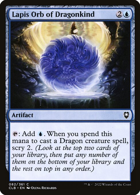Lapis Orb of Dragonkind (Commander Legends: Battle for Baldur's Gate)