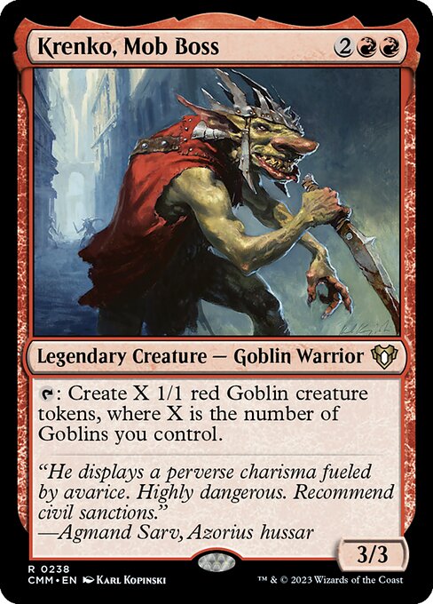 Krenko, Mob Boss (Commander Masters)