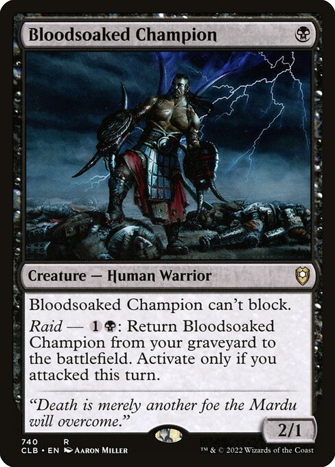Bloodsoaked Champion (Commander Legends: Battle for Baldur's Gate)