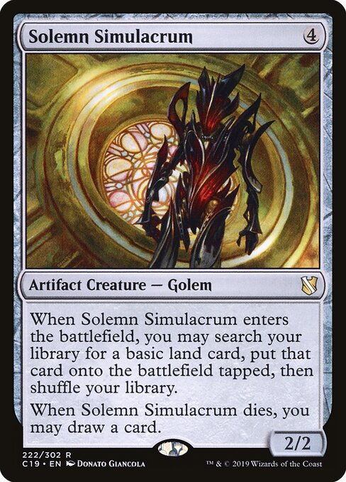 Solemn Simulacrum (Commander 2019)
