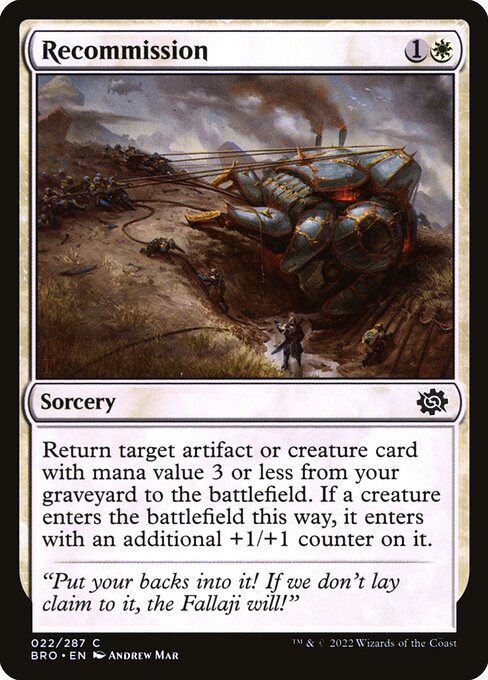 Recommission (The Brothers' War)
