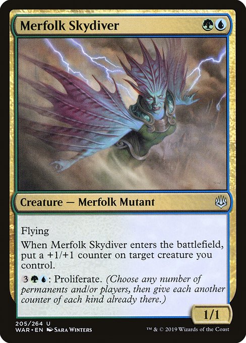 Merfolk Skydiver (War of the Spark)