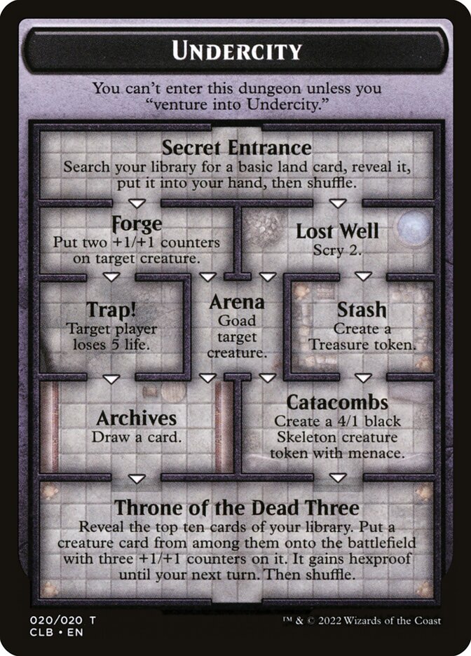 Undercity // The Initiative (Battle for Baldur's Gate Tokens)