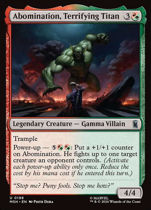 Abomination, Terrifying Titan (Marvel Super Heroes)
