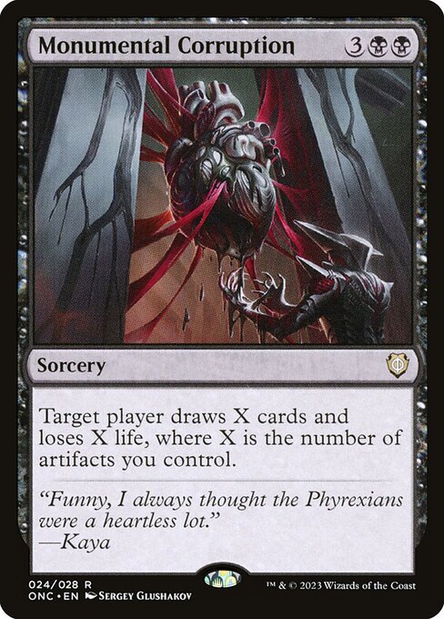 Monumental Corruption (Phyrexia: All Will Be One Commander)