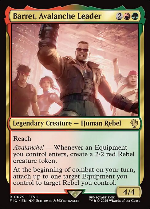 Barret, Avalanche Leader (Final Fantasy Commander)