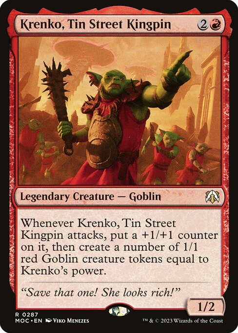 Krenko, Tin Street Kingpin (March of the Machine Commander)