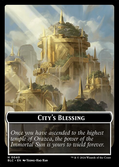 City's Blessing (Bloomburrow Commander Tokens)