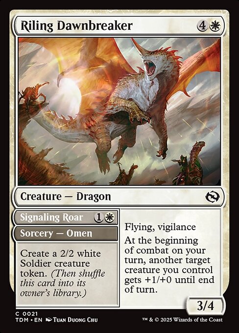 Riling Dawnbreaker // Signaling Roar (Tarkir: Dragonstorm)