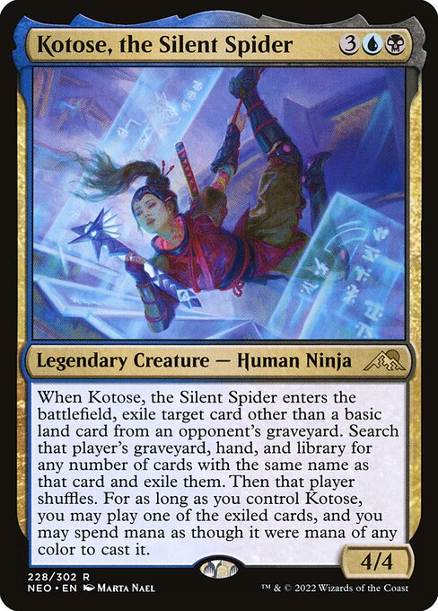 Kotose, the Silent Spider (Kamigawa: Neon Dynasty)