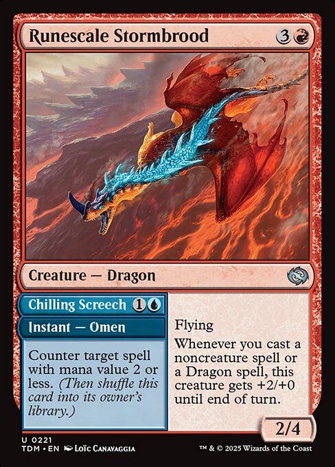 Runescale Stormbrood // Chilling Screech (Tarkir: Dragonstorm)