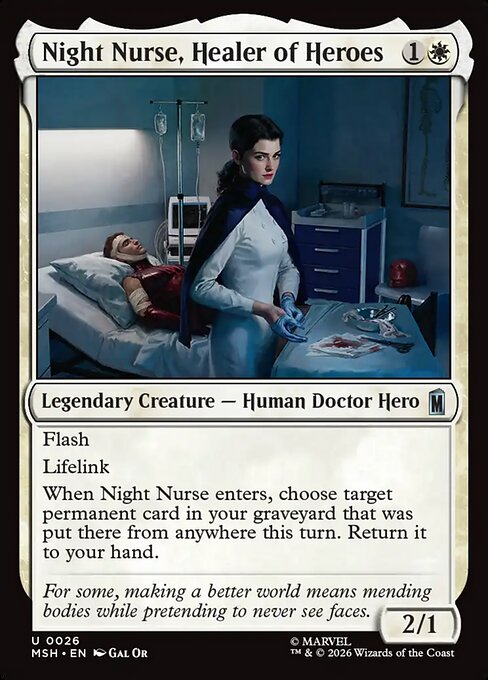 Night Nurse, Healer of Heroes (Marvel Super Heroes)