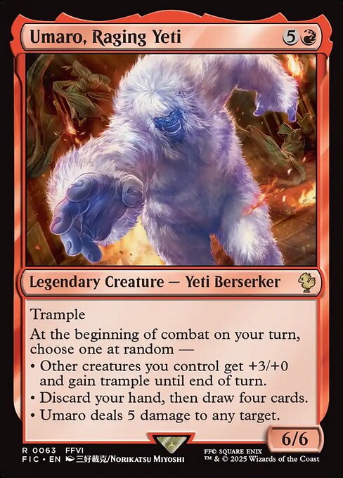怒れる雪男、ウマーロ（ファイナルファンタジー統率者）