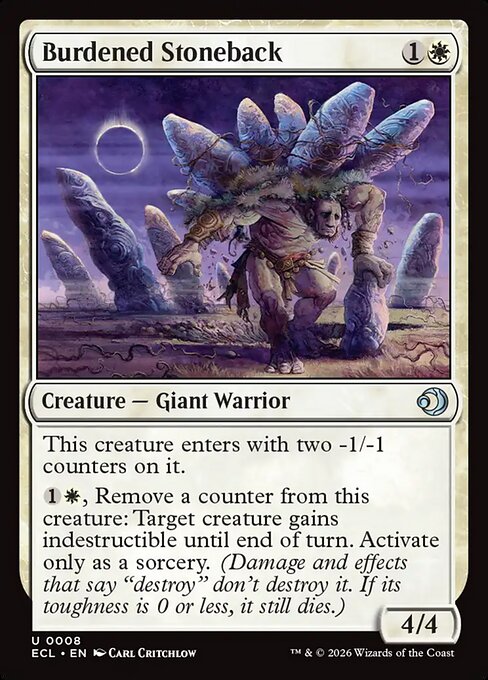 Burdened Stoneback (Lorwyn Eclipsed)