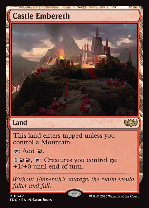 Castle Embereth (Tarkir: Dragonstorm Commander)