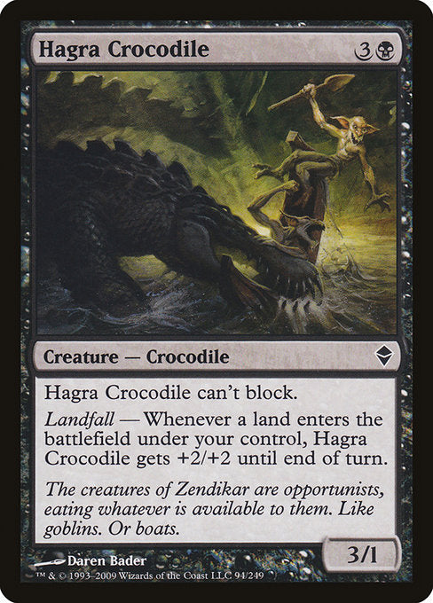 Hagra Crocodile (Zendikar)