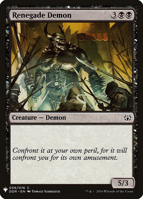 Renegade Demon (The List)