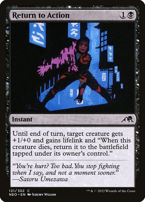 Return to Action (Kamigawa: Neon Dynasty)