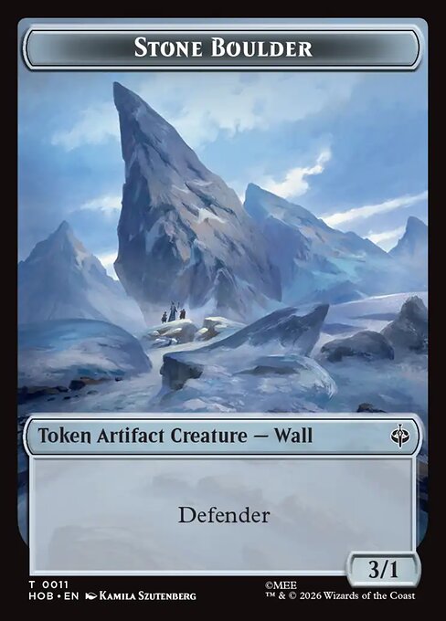Stone Boulder (The Hobbit Tokens)