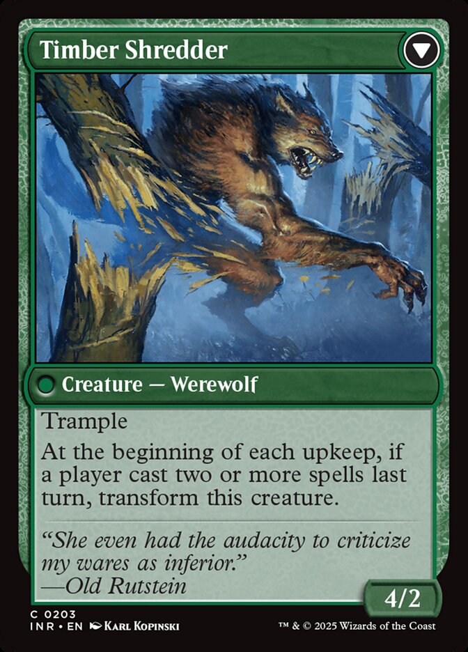 Hinterland Logger // Timber Shredder (Innistrad Remastered)