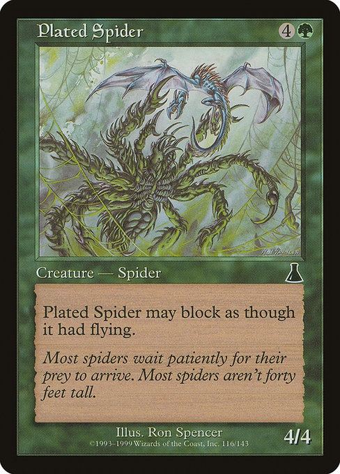 Plated Spider (Urza's Destiny)