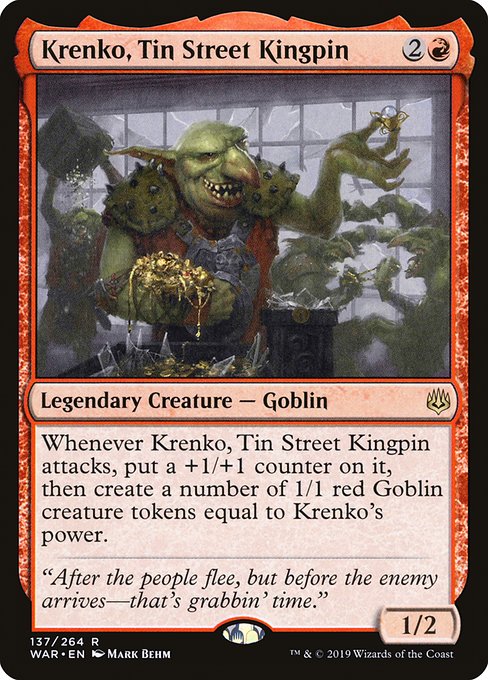 Krenko, Tin Street Kingpin (War of the Spark)