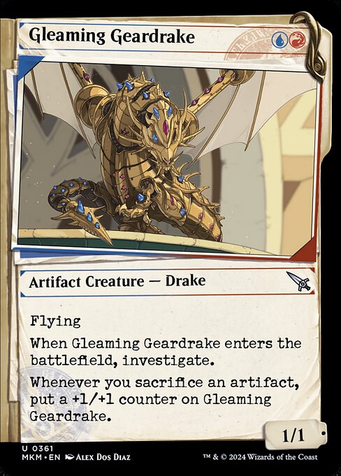 Gleaming Geardrake (Murders at Karlov Manor)