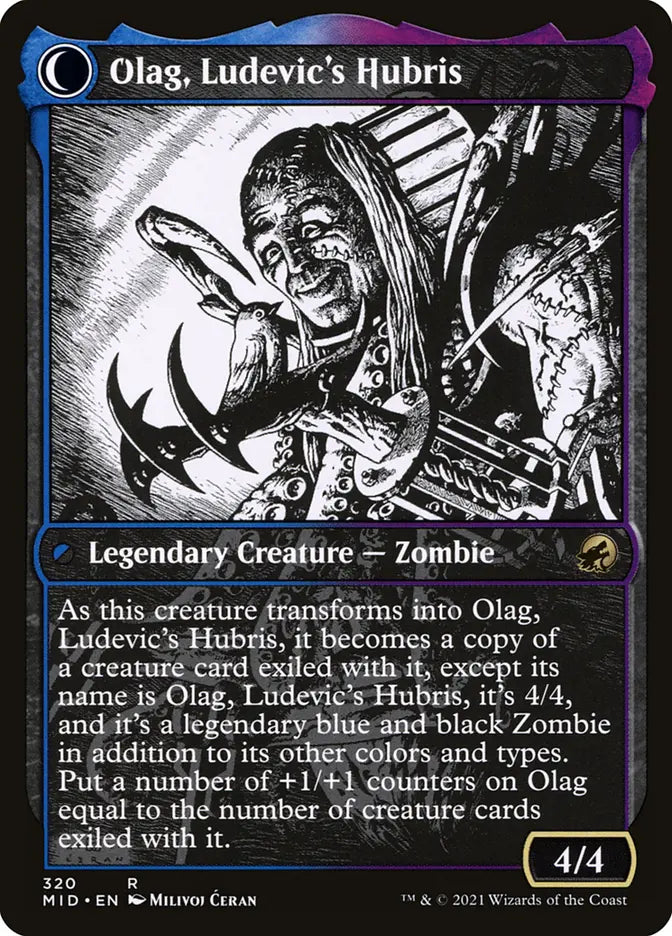 Ludevic, Necrogenius // Olag, Ludevic's Hubris (Innistrad: Midnight Hunt)