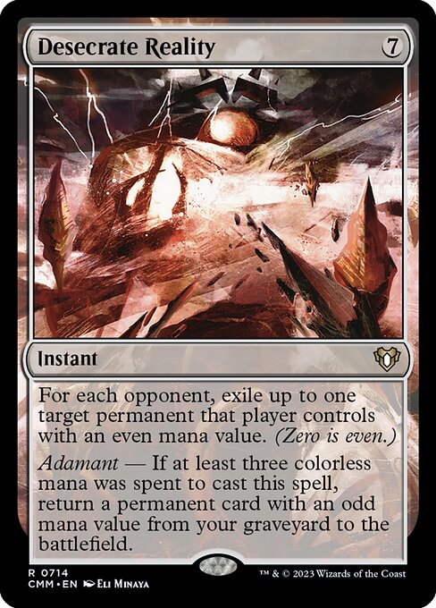 Desecrate Reality (Commander Masters)