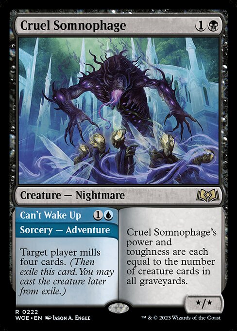 Cruel Somnophage // Can't Wake Up (Wilds of Eldraine)