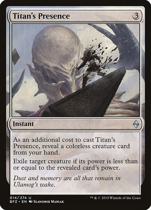 Titan's Presence (Battle for Zendikar)