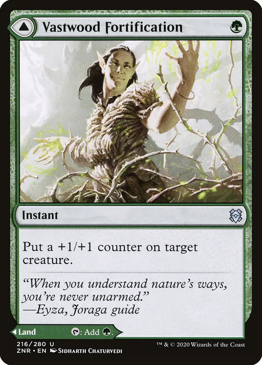 Vastwood Fortification // Vastwood Thicket (Zendikar Rising)