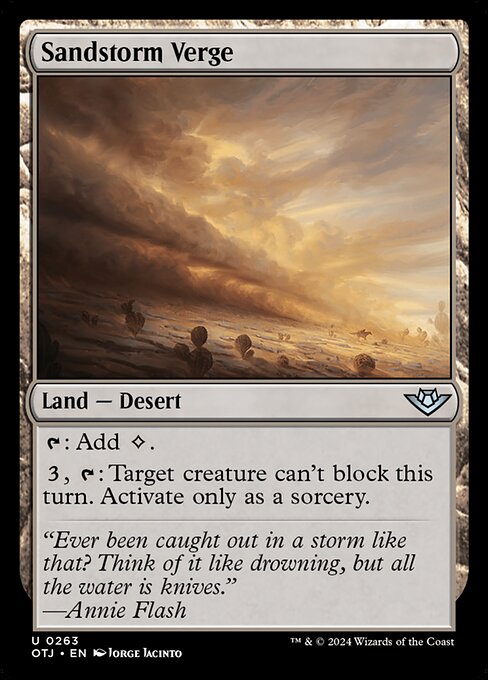Sandstorm Verge (Outlaws of Thunder Junction)