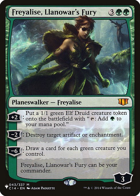 Freyalise, Llanowar's Fury (The List)
