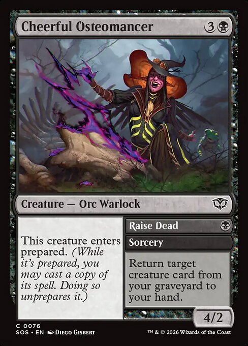 Cheerful Osteomancer // Raise Dead (Secrets of Strixhaven)