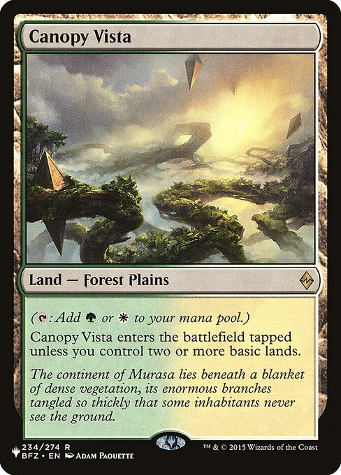 Canopy Vista (The List)