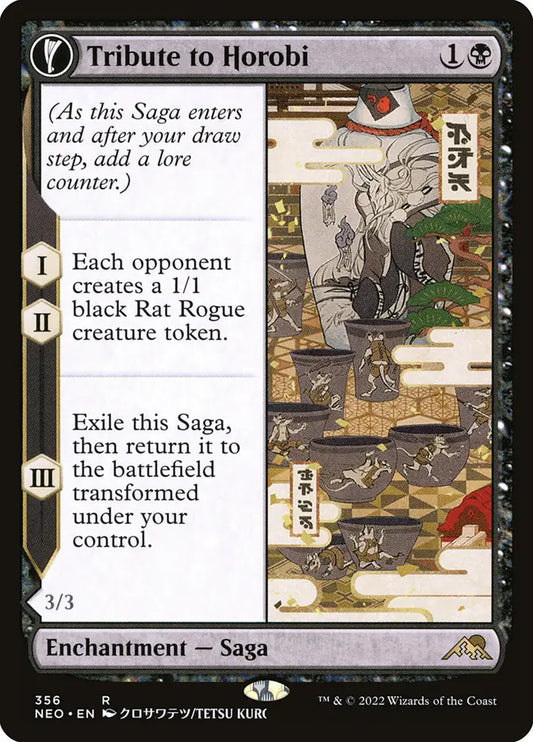 Tribute to Horobi // Echo of Death's Wail (Kamigawa: Neon Dynasty)