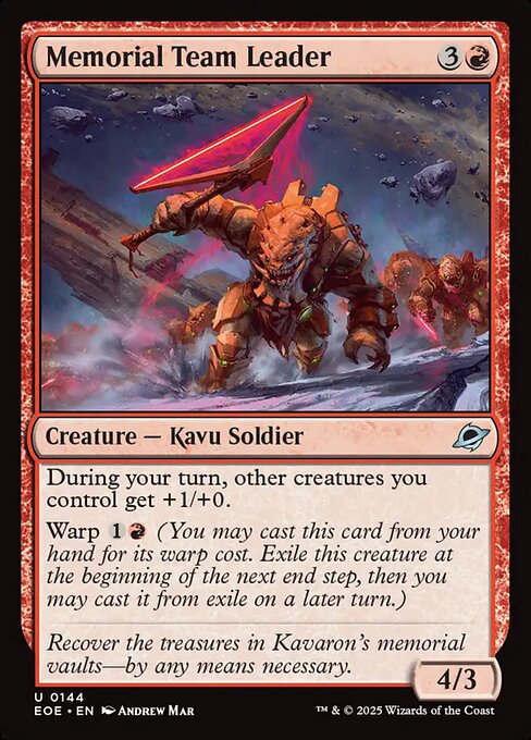 Memorial Team Leader (Edge of Eternities)
