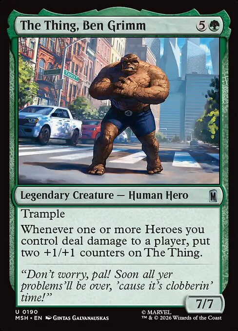 The Thing, Ben Grimm (Marvel Super Heroes)