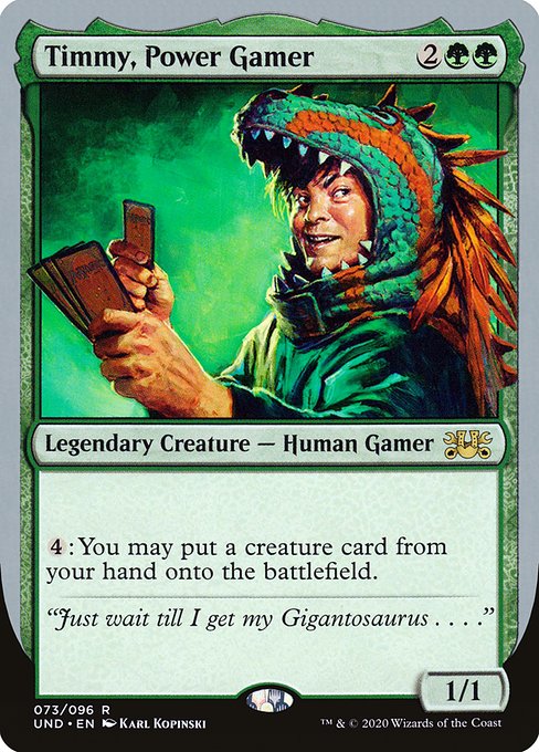 Timmy, Power Gamer (Unsanctioned)