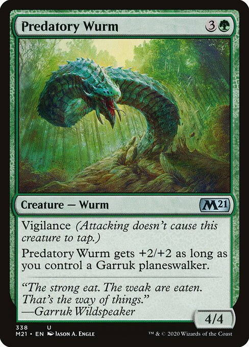 Predatory Wurm (Core Set 2021)