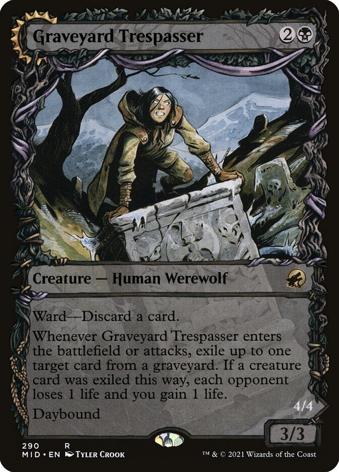 Graveyard Trespasser // Graveyard Glutton (Innistrad: Midnight Hunt)