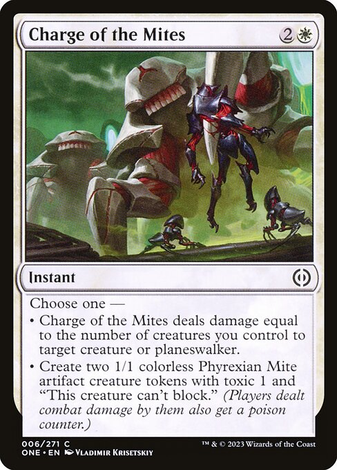 Charge of the Mites (Phyrexia: All Will Be One)