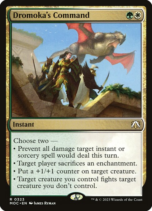 Dromoka's Command (March of the Machine Commander)