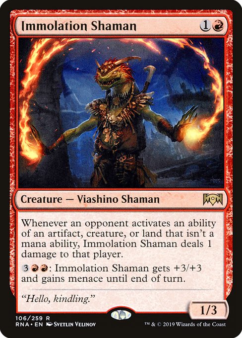 Immolation Shaman (Ravnica Allegiance)