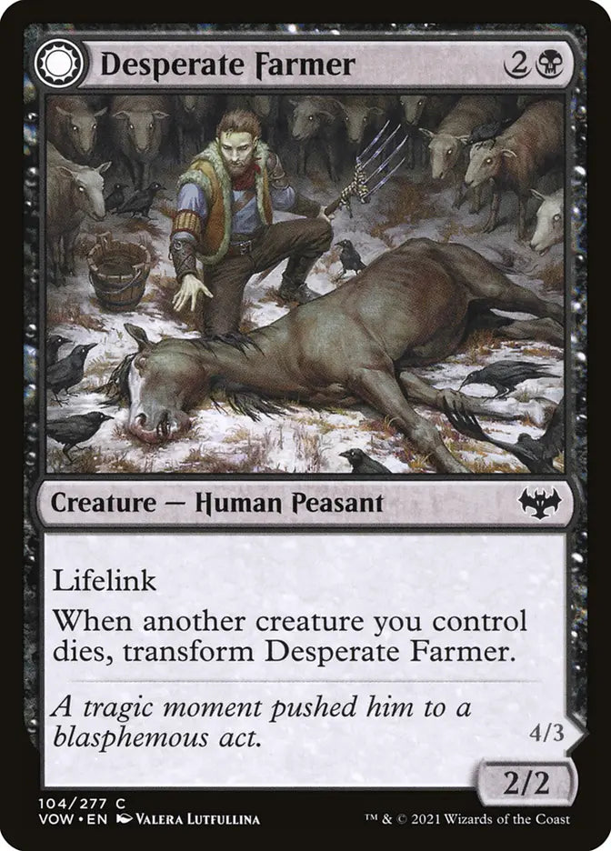 Desperate Farmer // Depraved Harvester (Innistrad: Crimson Vow)