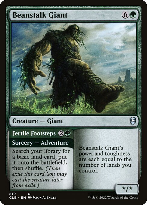 Beanstalk Giant // Fertile Footsteps (Commander Legends: Battle for Baldur's Gate)
